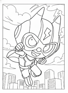 coloriage Miniforce de pour enfants