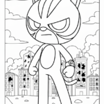 coloriage Miniforce pour enfant à imprimer