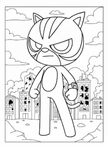 coloriage Miniforce pour enfant à imprimer