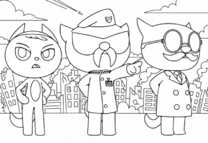 image de coloriage Miniforce pour enfant