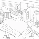 coloriage Miniforce pour enfant de 10 ans