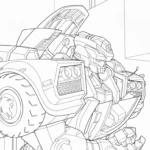 coloriage Miniforce pour enfant de 3 ans