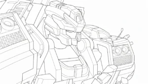coloriage Miniforce pour enfant de à imprimer