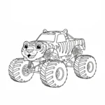 coloriage Monster Jam gratuit à imprimer