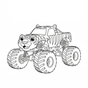 coloriage Monster Jam gratuit à imprimer