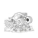 coloriage Monster Jam d