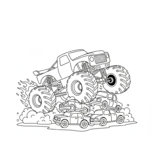 coloriage Monster Jam d