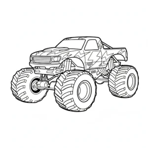 coloriage Monster Jam gratuit a imprimer