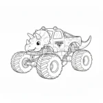 coloriage Monster Jam à imprimer pour enfant de 6 ans