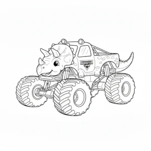 coloriage Monster Jam à imprimer pour enfant de 6 ans