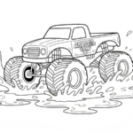 coloriage Monster Jam à imprimer pour enfant de 2 ans