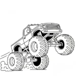 coloriage Monster Jam et decoupage a imprimer gratuit
