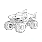 coloriage Monster Jam pour enfant de 4 ans