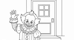 coloriage Pennywise updated pour enfant à imprimer