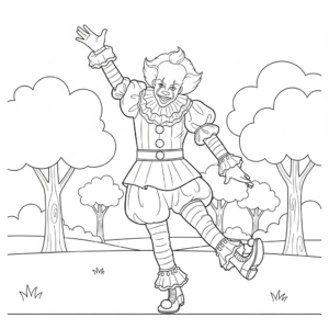 coloriage Pennywise updated pour enfants à télécharger