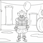 coloriage Pennywise updated pour enfant gratuit