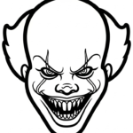 coloriage Pennywise updated et dessin a imprimer