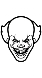 coloriage Pennywise updated et dessin a imprimer