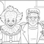 coloriage Pennywise updated gratuit en ligne