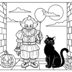coloriage Pennywise updated pour enfants à télécharger