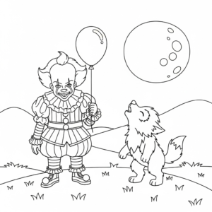 coloriage Pennywise updated pour enfant