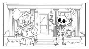 coloriage Pennywise updated à imprimer pdf gratuit