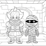 coloriage Pennywise updated pour enfant