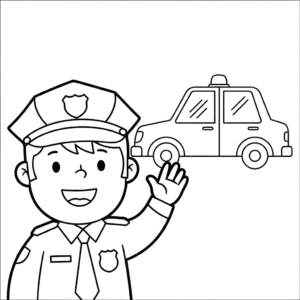 imprimer coloriage Police updated pour enfant