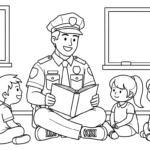 coloriage Police updated pour enfant de 5 ans