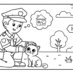 coloriage Police updated pour enfant de 2 ans