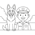 coloriage Police updated à imprimer pdf gratuit