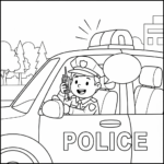 coloriage Police updated a imprimer
