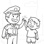 coloriage Police updated pour enfant de 3 ans