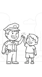 coloriage Police updated pour enfant de 3 ans