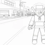 coloriage Sammy Roblox de pour enfants