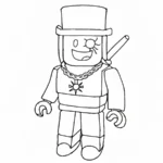 coloriage Sammy Roblox à imprimer pdf