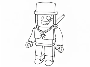 coloriage Sammy Roblox à imprimer pdf