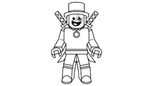 coloriage Sammy Roblox à imprimer pour enfant de 9 ans
