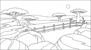coloriage Savane updated a colorier en ligne