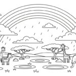 coloriage Savane updated en ligne pour enfant