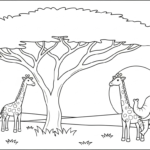 imprimer coloriage Savane updated