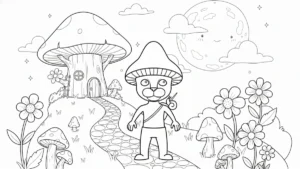 coloriage Smurf Cat d