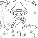 coloriage Smurf Cat à imprimer pour enfant de 8 ans