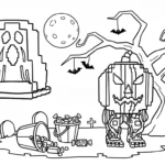 coloriage Spooky et Pumpky en ligne