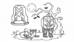 coloriage Spooky et Pumpky en ligne