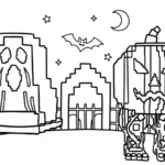 coloriage Spooky et Pumpky a colorier en ligne gratuitement