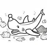 coloriage Squalanana à imprimer gratuit