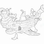 coloriage Squalanana pour enfant