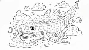 coloriage Squalanana gratuit en ligne