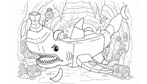 coloriage Squalanana pour enfant à imprimer